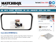 Tablet Screenshot of matchboxclub.com